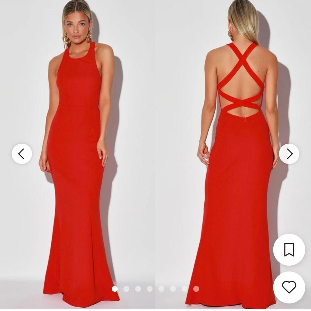 Lulu's Red Maxi Dress
